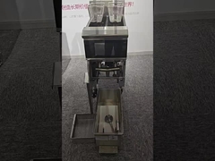 OFE-213L Chips elektrische offene Fritteuse zwei Töpfe zwei Körbe mit Ölfiltersystem