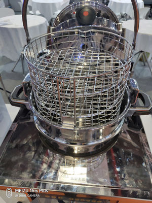Digitale Platte 22L 3.5KW 220V Hühner-Express-Tischplatte Zähler Spitzendruckbrenner