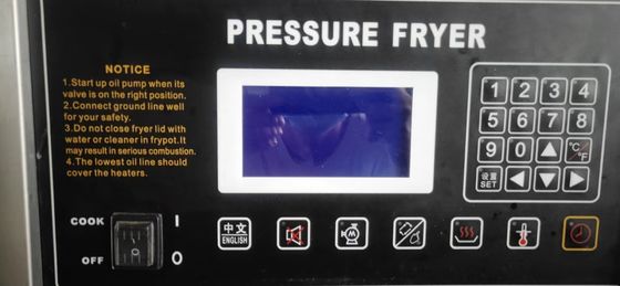 LCD-Panel Elektrische kommerzielle vertikale mit Filtration Huhn Druckbrenner