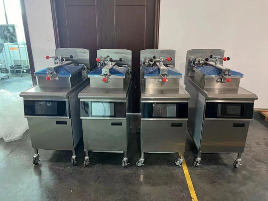 Smart Touch Panel Elektrische vertikale Hühnchenbrühe Druckbrenner mit Filtration