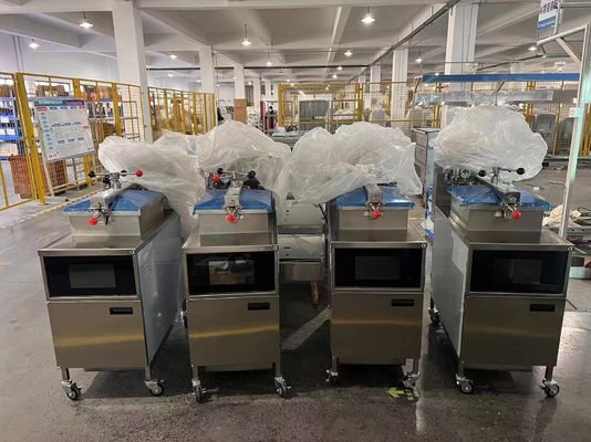 PFE-1000 Smart Touch Panel Elektrische vertikale Hühnchenbrenner Druckfritter mit Filtration