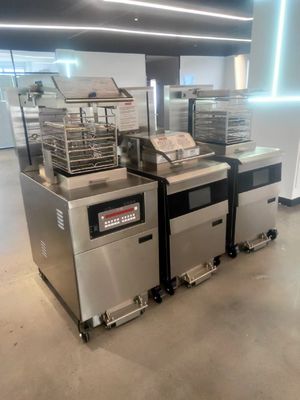 8HD Elektrische 17KW 380V 55L 5 Frittierfach Große Produktivität Brötchen Huhn Druckfrittier
