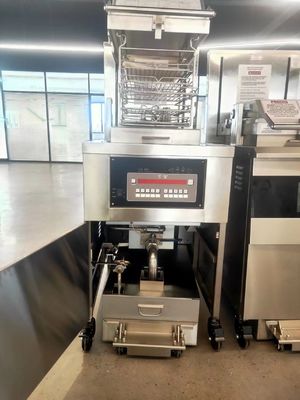 8HD Elektrische 17KW 380V 55L 5 Frittierfach Große Produktivität Brötchen Huhn Druckfrittier
