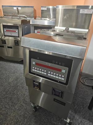 Gasheizung 220V Digitale Computerplatte Ein Topf Zwei Körbe Offene Tieffriture
