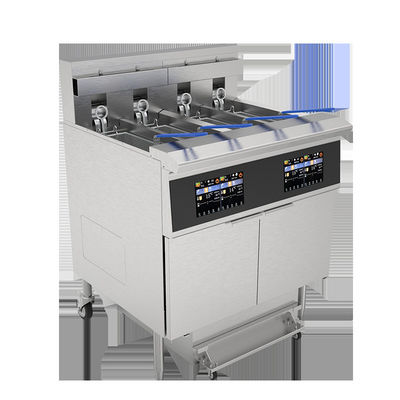 Professionelles Touchscreen-Smart-Panel 4Tank 4Körbe 28KW 304SUS Elektrische Chips Öffnen Sie den Braten