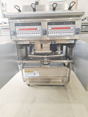 28.6kw Doppeltank Großkapazitäts-Digitalcomputer-Panel Elektrische &amp; Gas-Chips Offene Bratmaschine