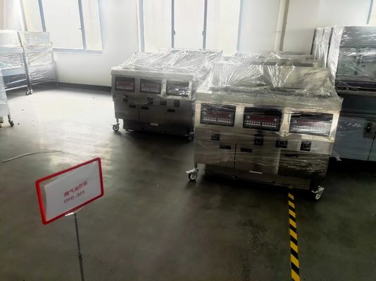 Digitale Computerplatte Drei Töpfe Sechs Körbe Offener Tiefbrater Mit Filtration