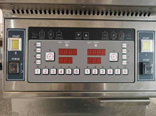 Zwei Töpfe Zwei Körbe 13L*2 Kleinkapazität Öl sparen Elektrische offene Fritteuse mit Ölfiltration