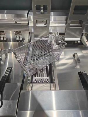 Automatischer Aufzug Zwei Töpfe Zwei Körbe 13L*2 Kapazität Mit Ölfiltration Elektrische Chips Öl Offener Fritter