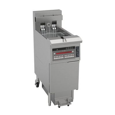 Ein Topf Zwei Körbe 26L 14KW 380V mit Ölfiltration Elektrische offene Tiefbrenner
