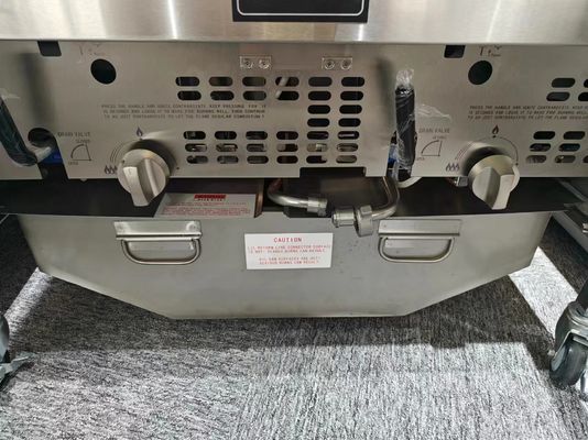 220-Volt-Digital-Computer-Panel Zwei Töpfe Vier Körbe Offener Tiefbrater mit Filtration