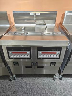 Zwei Töpfe Vier Körbe GAS Offene Tiefe Kommerzielle Tiefe Chip Elektrische &amp; Gas Tiefe Fritter