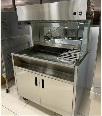 60cm 100cm Breite Pommes Frites Chips Anzeige Wärmer 304SUS Material