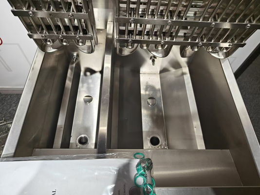 Elektrische zwei Töpfe 3 Körbe 21,5L+11,6L mit Ölfilter-System Chips offene Frittierer