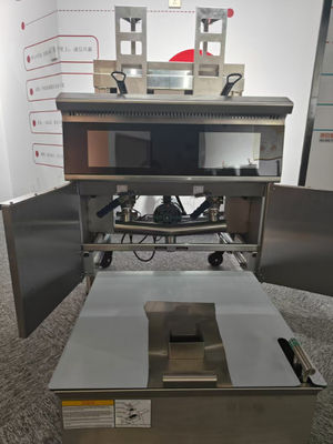 Berührungsschirm Smart Panel Auto Lift Filtration Zwei Töpfe Vier Körbe 304SUS Elektro Gas Offene Chips Fritter