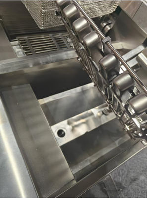 Berührungsschirm Smart Panel Auto Lift Filtration Zwei Töpfe Vier Körbe 304SUS Elektro Gas Offene Chips Fritter
