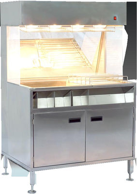 60cm Breite Pommes Frites Chips Anzeige Wärmer 304SUS Material
