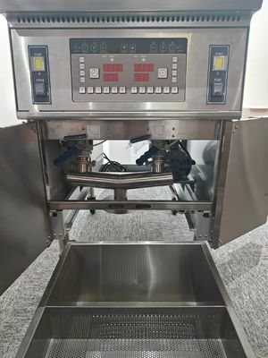 21.4KW Doppeltank 11.6L+21.5L Digitale Computerplatte Elektrische Chips Offene Bratmaschine