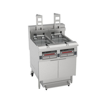 Digitale Computer-Panel Automatischer Aufzug Zwei Töpfe Vier Körbe Elektrische offene Chips Fritter