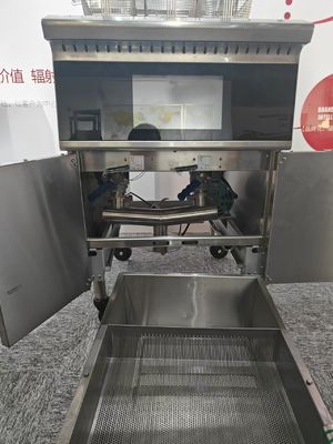 Elektrische Zwei Töpfe 3 Körbe Touchscreen-Panel mit Ölfilter-System Fritter