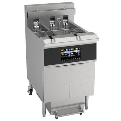 Elektrische Zwei Töpfe 3 Körbe Touchscreen-Panel mit Ölfilter-System Fritter