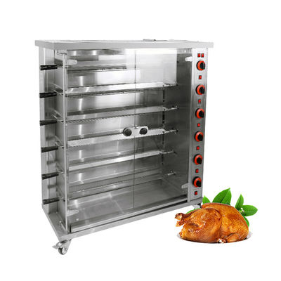 Elektro- und Gas-Hühnchenbrenner Rotisserie-Grillmaschine