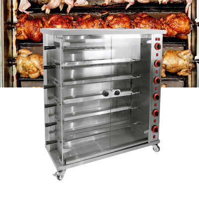 Elektro- und Gas-Hühnchenbrenner Rotisserie-Grillmaschine
