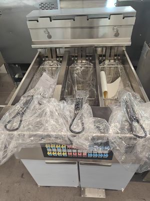 3 Töpfe 3 Körbe 21 kW Elektrische Digitale Offene Fritteuse