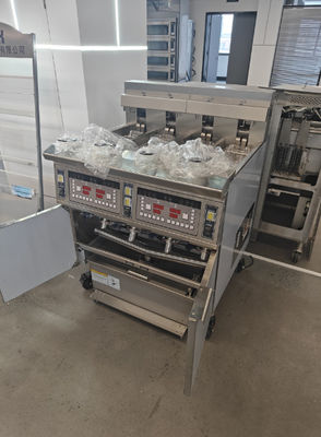 Professionelle digitale Computer-Panel 4 Tank 4 Körbe 28KW 304SUS Elektrische Chips offene Fritteuse