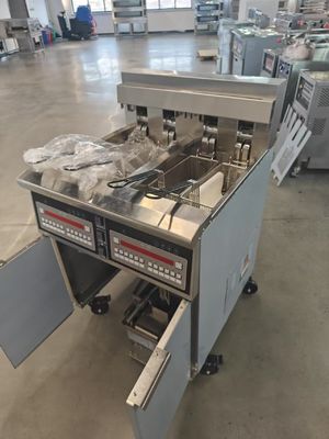 380V 28kw Doppeltank Vier Körbe Digitale Platte Elektrische &amp; Gas-Chips Offene Bratmaschine 15L*2