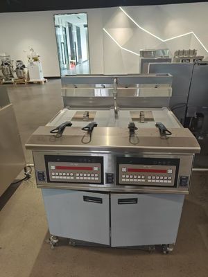 LPG-Gas Erdgas Doppeltank vier Körbe Digitales Panel Gas Chips Offener Fritter