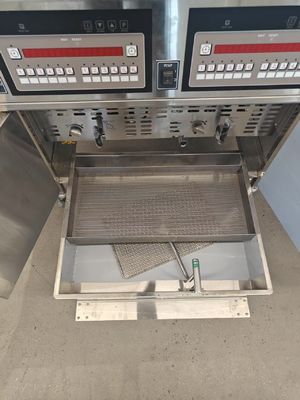 LPG-Gas Erdgas Doppeltank vier Körbe Digitales Panel Gas Chips Offener Fritter