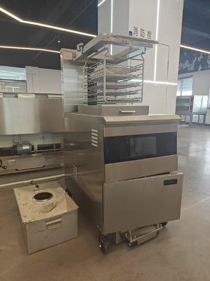 Elektro-Hochfritter für Hühner unter Druck