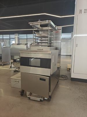 Elektro-Hochfritter für Hühner unter Druck