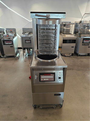 6HD Elektro 12KW 380V 28L 6 Bratflasche Große Produktivität Runde Auto Lift Brötcher Huhn Druckbrötcher