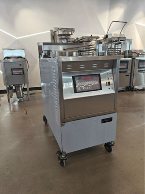 6HD Elektro 12KW 380V 28L 6 Bratflasche Große Produktivität Runde Auto Lift Brötcher Huhn Druckbrötcher