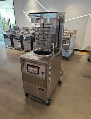6HD Elektro 12KW 380V 28L 6 Bratflasche Große Produktivität Runde Auto Lift Brötcher Huhn Druckbrötcher