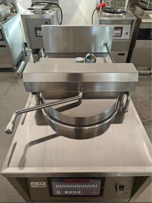 6HD Elektro 12KW 380V 28L 6 Bratflasche Große Produktivität Runde Auto Lift Brötcher Huhn Druckbrötcher
