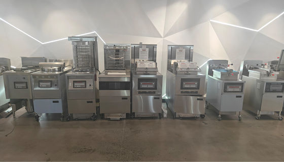 6HD Elektro 12KW 380V 28L 6 Bratflasche Große Produktivität Runde Brötchen Huhn Druckbrötchen