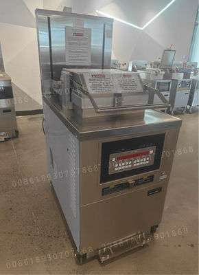 8HD Gas 220V 55L 5 Frittierfach Hochproduktivität Brötchen Huhn Druckfrittier