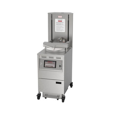 6HD Elektro 12KW 380V 28L 6 Bratflasche Große Produktivität Runde Auto Lift Brötcher Huhn Druckbrötcher