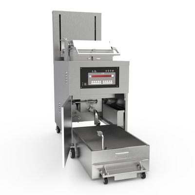 8HD Gas 220V 55L 5 Frittierfach Hochproduktivität Brötchen Huhn Druckfrittier
